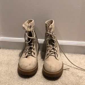 Taupe Combat Boot